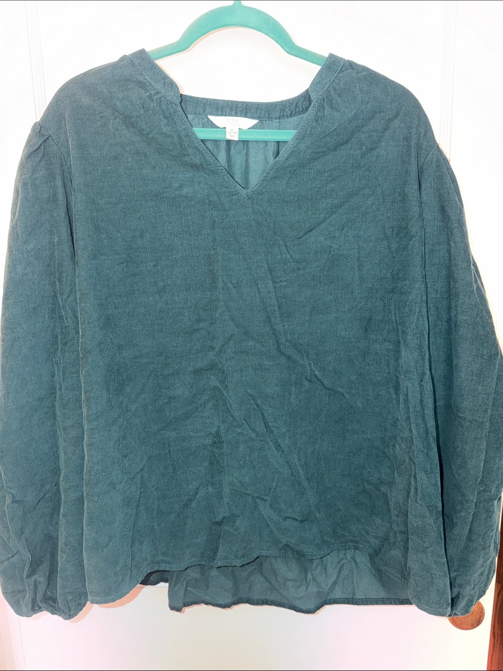 Time and Tru Teal V-Neck Pullover Tunic